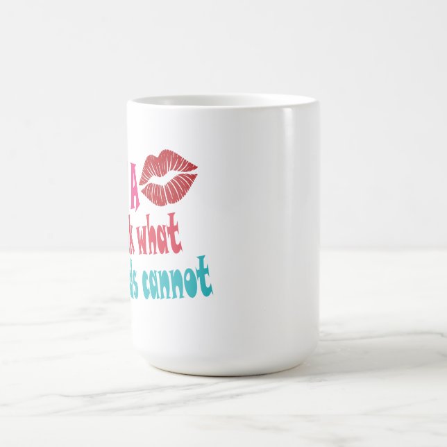Let a kiss speak what words cannotT-Shirt Kaffeetasse (Mittel)