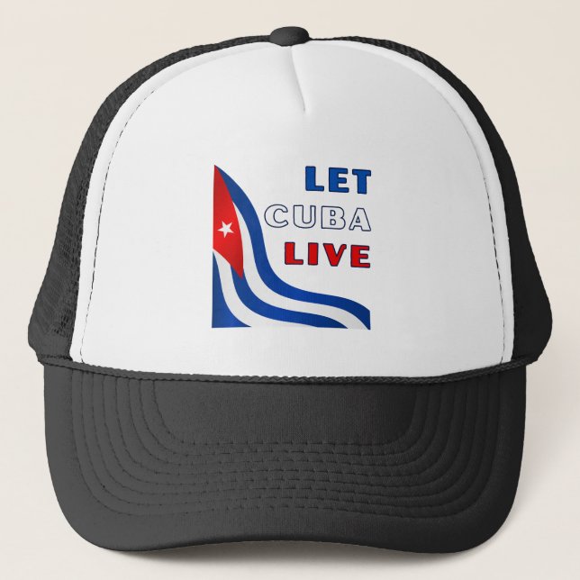 Let Cuba Live Truckerkappe (Vorderseite)