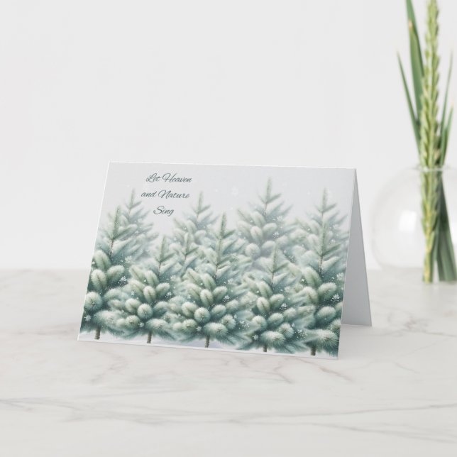 Let Heaven and Nature Sing Christmas Card Karte (Vorderseite)