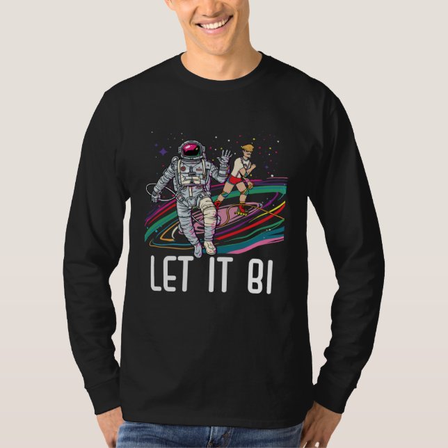 Let It Bi Bisexual Pride March Bisexuality LGBTQ T-Shirt (Vorderseite)