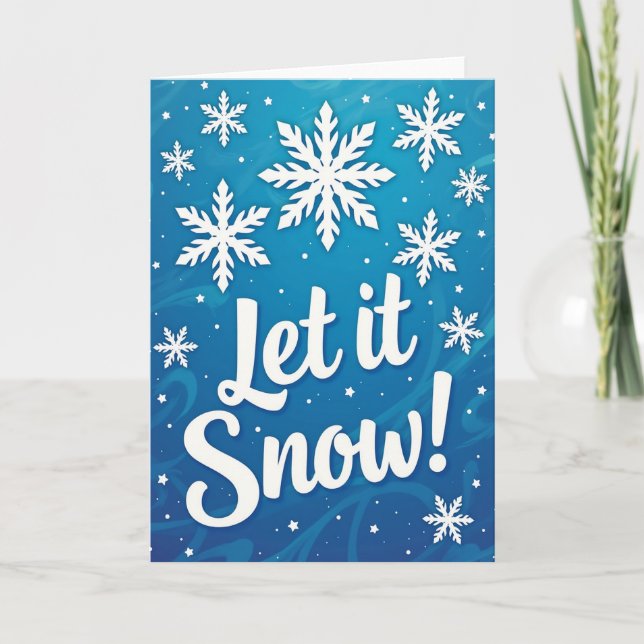 Let It Snow Card Karte (Vorderseite)