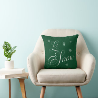'Let it Snow' Christmas Throw Pillow Kissen