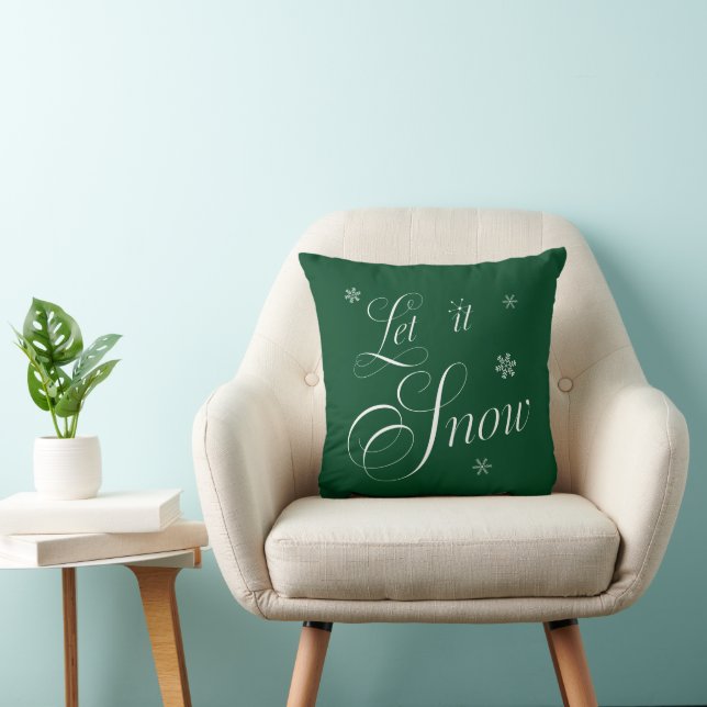 'Let it Snow' Christmas Throw Pillow Kissen (Stuhl )