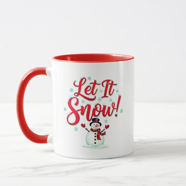 Let It Snow! Festive Coffee Mug Tasse (Links)