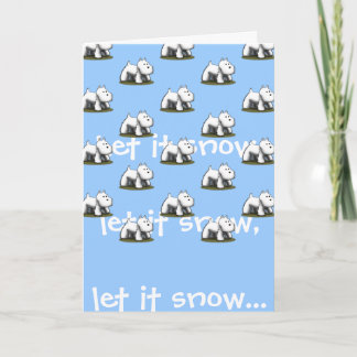 Let it snow, let it snow... feiertagskarte