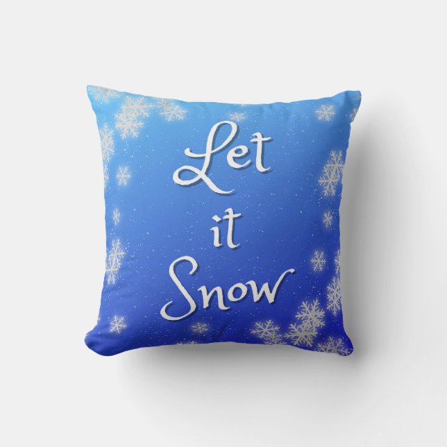 Let it Snow pillow Kissen (Vorderseite)