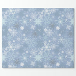 Let it Snow - Snowflakes on Cerulean Blue Geschenkpapier<br><div class="desc">Let it Snow - Snowflakes on Cerulean Blue Background</div>