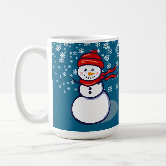 Let it snow snowman kaffeetasse (Links)
