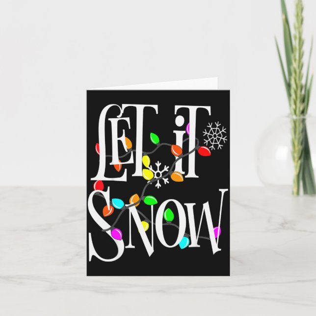 Let It Snow Somewhere Else Funny Christmas  Karte (Vorderseite)