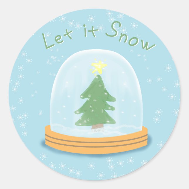 Let it snow stickers (Vorderseite)