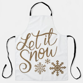 Let It Snow Winter / Holiday apron Schürze