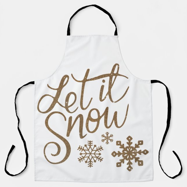 Let It Snow Winter / Holiday apron Schürze (Vorderseite)