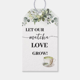 Let Love Grow Plant Gift Eucalyptus Matcha Favor Geschenkanhänger