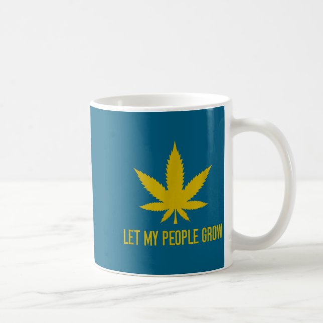 Let My People Grow Weed Plant Manager  Kaffeetasse (Rechts)