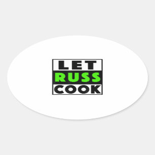 Let Russ Cook Ovaler Aufkleber