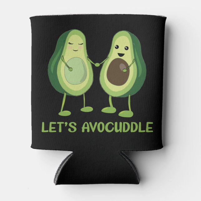 Let’s Avocuddle - Funny Avocado Pun Dosenkühler (Vorderseite)