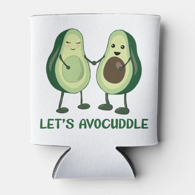 Let’s Avocuddle - Funny Avocado Pun Dosenkühler (Vorderseite)