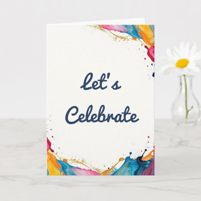 Let’s Celebrate Greeting Card  Karte (Kleine Pflanze)