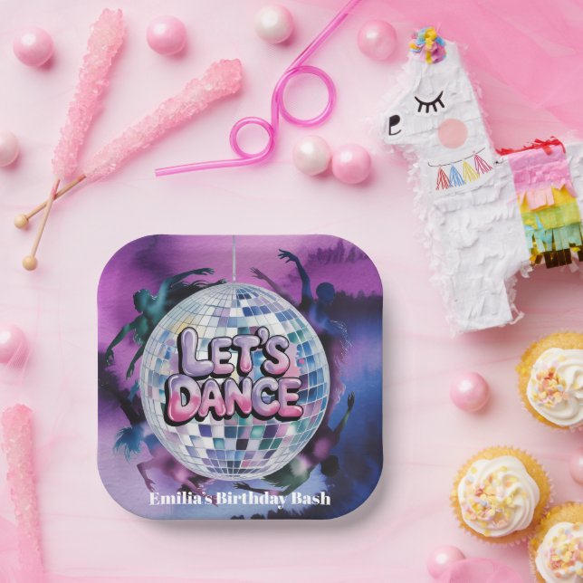 Let’s Dance Birthday Party Bash Pappteller (Party)