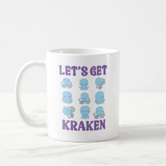 Let’s Get Kraken Cute Pastel Kawaii Octopus  Kaffeetasse