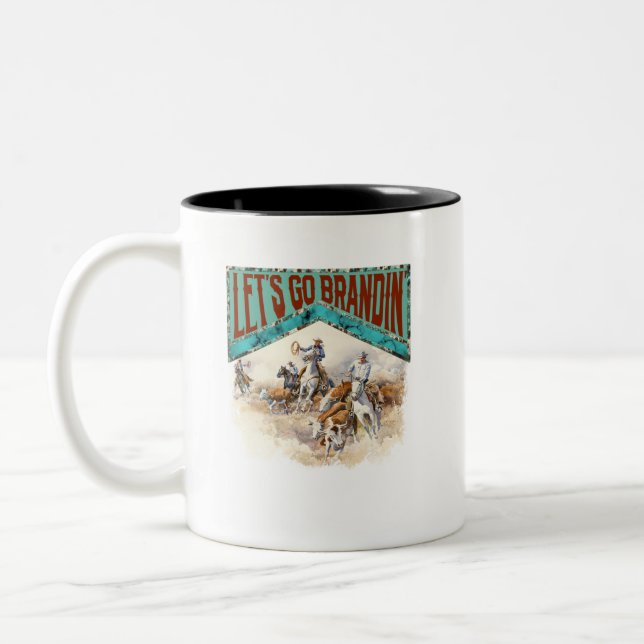 Let’s Go Brandin Western Zweifarbige Tasse (Links)
