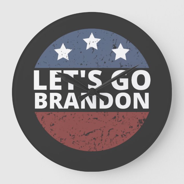 Let’s go Brandon Große Wanduhr (Vorderseite)