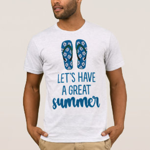 "Let’s Have a Great Summer" - Men’s Beach Vibes T-Shirt