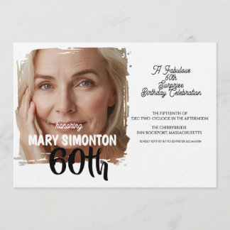 Let’s Party! A Fabulous 60th Surprise Celebration Einladung