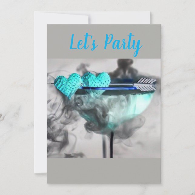 "LET S PARTY" ***BACHELORETTE*** - BRAUTPARTY EINLADUNG (Vorderseite)