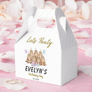 Let’s Party Groundhog 5th Birthday – Fun Kids  Geschenkschachtel