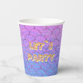 Let`s party mermaid tail pappbecher
