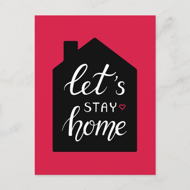 Let’s Stay Home 2 Postkarte (Vorderseite)