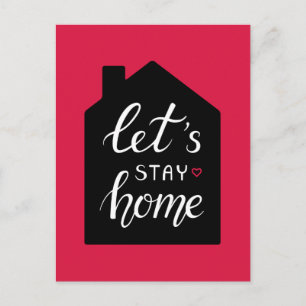 Let’s Stay Home 2 Postkarte