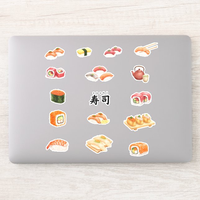Let’s sushi and party! aufkleber (Computer)