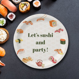 Let’s sushi and party!  pappteller
