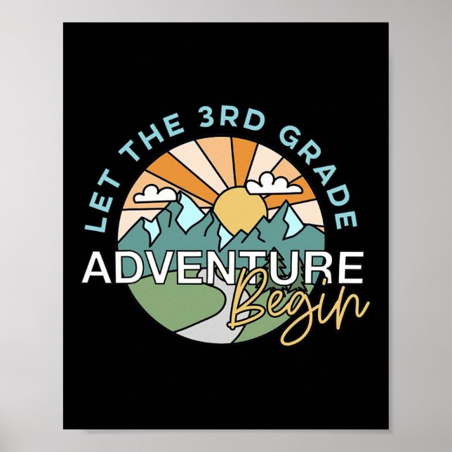 Let The 3rd Grade Adventure Begin Teacher Ck To Sc Poster (Vorne)