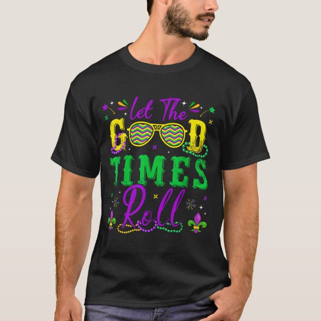 Let The Good Times Roll Mardi Gras New Orleans Men T-Shirt (Vorderseite)