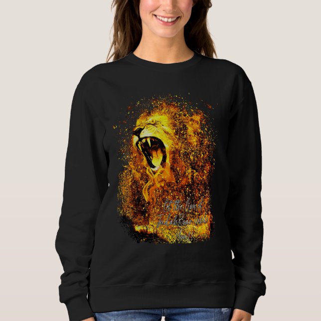Let the Lion Inside You Roar Christian Graphic Shi Sweatshirt (Vorderseite)