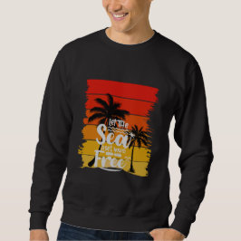 Let The Sea Set You Free | Vintage Retro Sunset Sweatshirt