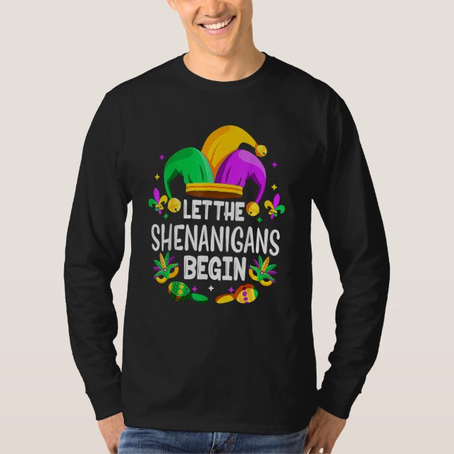 Let The Shenanigans Begin Mardi Gras Shirts, Kids  T-Shirt (Vorderseite)