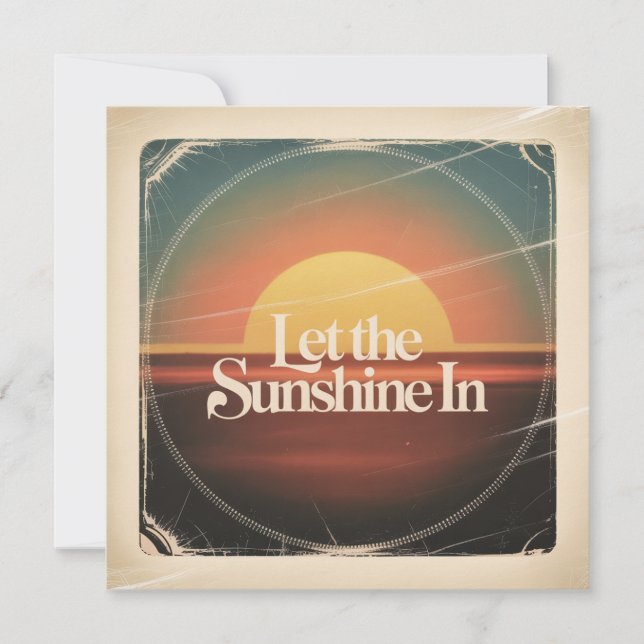 Let The Sunshine In Ankündigung (Vorderseite)