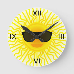 Let the Sunshine In Wall Clock Runde Wanduhr