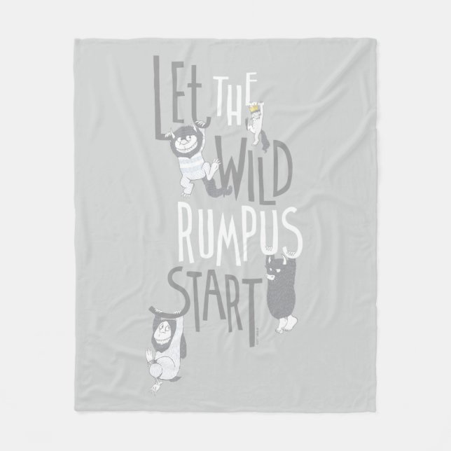 Let the Wild Rumpus Start Fleecedecke (Vorderseite)