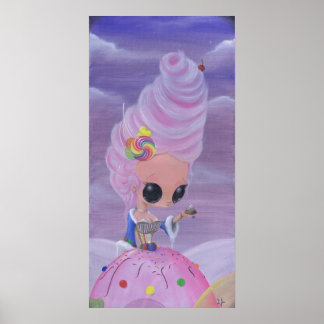 let them eat candy art print poster