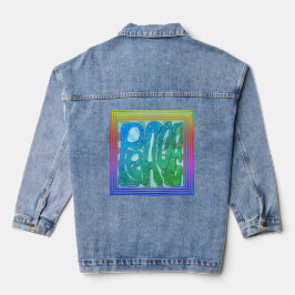 “Let There Be Peace” Denim Jean Jacket Jeansjacke