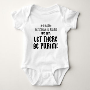 let there be purim baby strampler