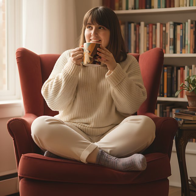 Let Your Imagination Roam - Retro Circus Storytime Kaffeetasse (Von Creator hochgeladen)