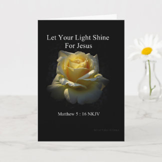 Let Your Light Shine Faith Card  Karte