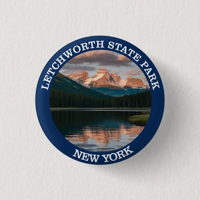 Letchworth Staat Park Button (Vorderseite)