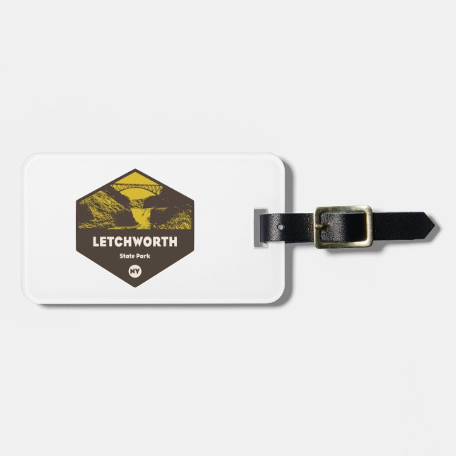 Letchworth Staat Park New York Gepäckanhänger (Vorderseite horizontal)